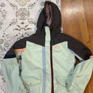 Kari Traa Mint and Brown Ski Jacket